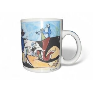 D Burrows Masters‎ Collection Chaleur Art Mug Pablo Inspired Whimsical Figures
